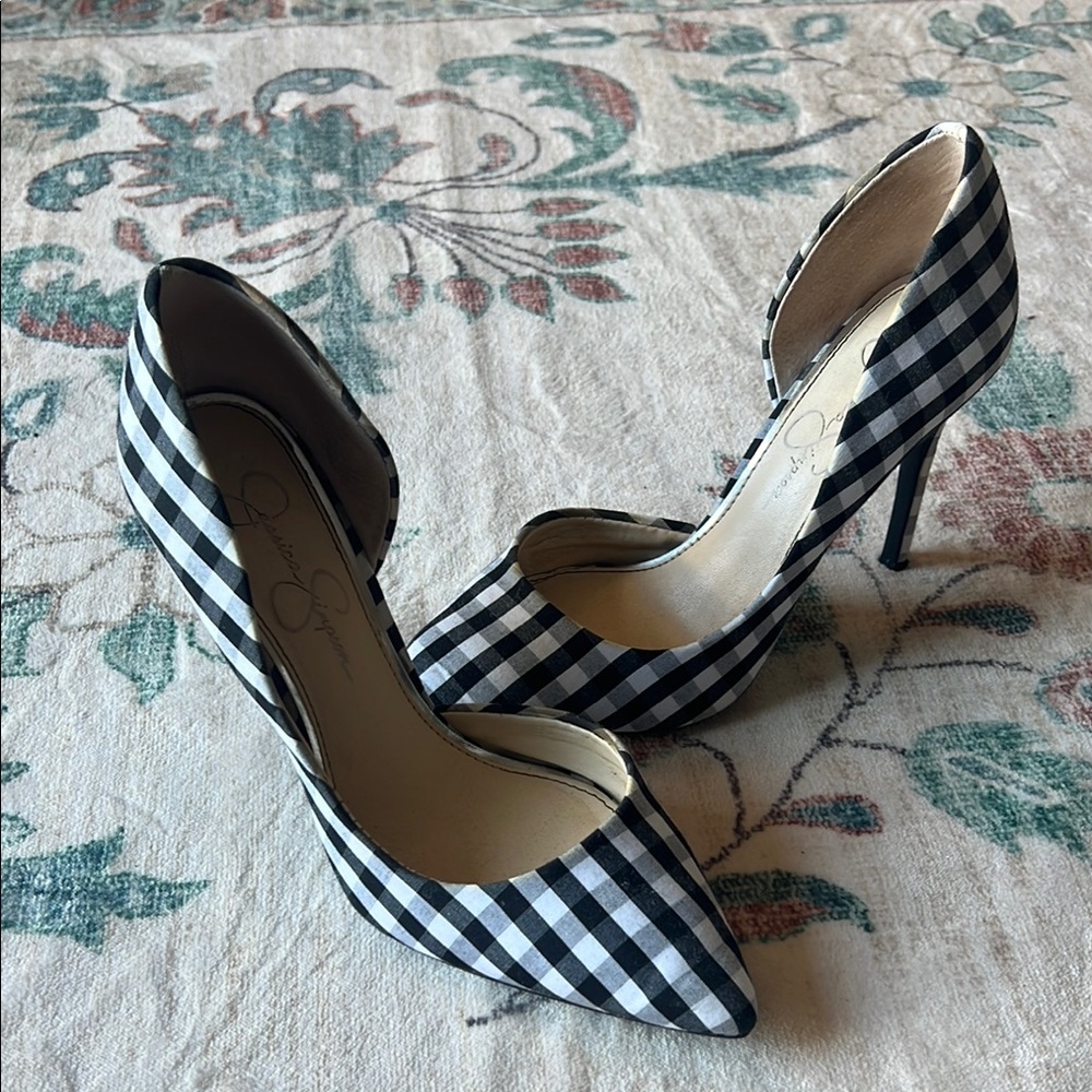Stiletto Gingham Women's Heels
